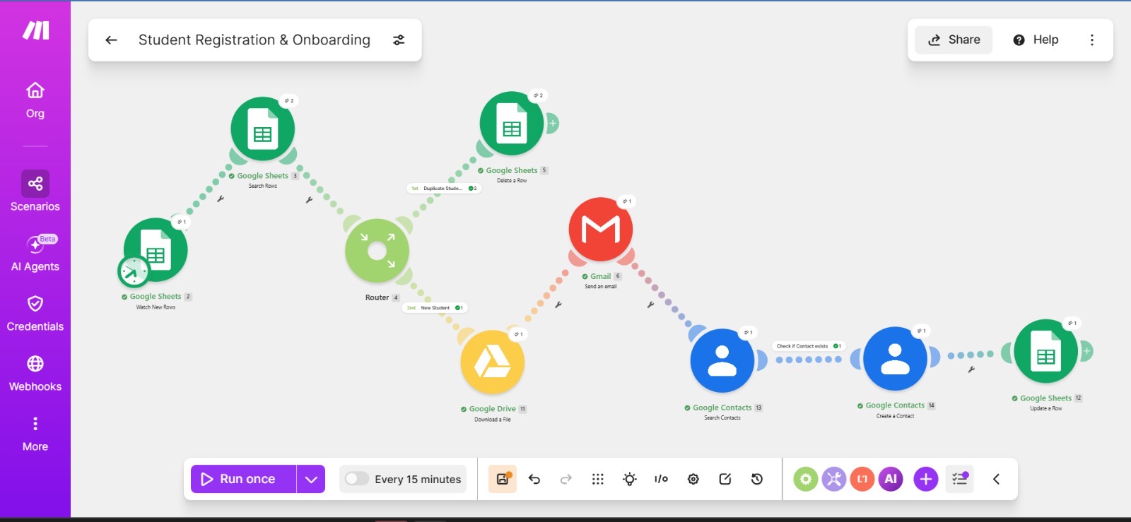 Preview screenshot for Witty Automations Academy